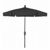 FiberBuilt 7.5ft Hexagon Black Garden Tilt Umbrella with Champagne Bronze Frame FB7GCRCB-T