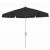 FiberBuilt 7.5ft Hexagon Black Garden Tilt Umbrella with White Frame FB7GCRW-T