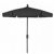 FiberBuilt 7.5ft Hexagon Black Garden Umbrella with Champagne Bronze Frame FB7GCRCB