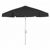 FiberBuilt 7.5ft Hexagon Black Garden Umbrella with White Frame FB7GCRW
