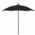 FiberBuilt 7.5ft Hexagon Black Patio Umbrella with Champagne Bronze Frame FB7HPUCB