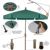 FiberBuilt 7.5ft Hexagon Forest Green Garden Tilt Umbrella with Bright Aluminum Frame FB7GCRA-T-FOREST-GREEN #2