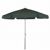 FiberBuilt 7.5ft Hexagon Forest Green Garden Tilt Umbrella with Bright Aluminum Frame FB7GCRA-T