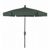 FiberBuilt 7.5ft Hexagon Forest Green Garden Tilt Umbrella with Champagne Bronze Frame FB7GCRCB-T
