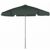 FiberBuilt 7.5ft Hexagon Forest Green Garden Umbrella with Bright Aluminum Frame FB7GPUA