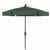 FiberBuilt 7.5ft Hexagon Forest Green Garden Umbrella with Champagne Bronze Frame FB7GCRCB