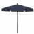 FiberBuilt 7.5ft Hexagon Navy Blue Garden Umbrella with Champagne Bronze Frame FB7GPUCB
