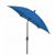 FiberBuilt 7.5ft Hexagon Pacific Blue Patio Tilt Umbrella with Champagne Bronze Frame FB7HCRCB-T