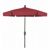 FiberBuilt 7.5ft Hexagon Red Garden Tilt Umbrella with Champagne Bronze Frame FB7GCRCB-T