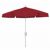 FiberBuilt 7.5ft Hexagon Red Garden Tilt Umbrella with White Frame FB7GCRW-T