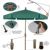 FiberBuilt 7.5ft Hexagon Teal Garden Tilt Umbrella with White Frame FB7GCRW-T-TEAL #2