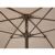 FiberBuilt 7.5ft Hexagon Teal Garden Umbrella with Champagne Bronze Frame FB7GCRCB-TEAL #2