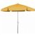 FiberBuilt 7.5ft Hexagon Yellow Garden Umbrella with Bright Aluminum Frame FB7GCRA