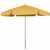 FiberBuilt 7.5ft Hexagon Yellow Garden Umbrella with Bright Aluminum Frame FB7GPUA