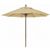 FiberBuilt 7.5ft Octagon Antique Beige Market Umbrella with Champagne Bronze Frame FB7MPUCB