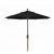 FiberBuilt 7.5ft Octagon Black Market Umbrella with Champagne Bronze Frame FB7MCRCB
