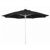 FiberBuilt 7.5ft Octagon Black Market Umbrella with White Frame FB7MPUW