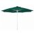 FiberBuilt 7.5ft Octagon Forest Green Market Umbrella with White Frame FB7MPUW