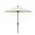 FiberBuilt 7.5ft Octagon Natural White Market Umbrella with Champagne Bronze Frame FB7MCRCB