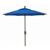 FiberBuilt 7.5ft Octagon Pacific Blue Market Umbrella with Champagne Bronze Frame FB7MCRCB