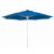 FiberBuilt 7.5ft Octagon Pacific Blue Market Umbrella with White Frame FB7MPUW