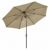 FiberBuilt 9ft Octagon Antique Beige Market Tilt Umbrella with Champagne Bronze Frame FB9MCRCB-T