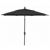 FiberBuilt 9ft Octagon Black Market Tilt Umbrella with Champagne Bronze Frame FB9MCRCB-T-8601 #2