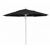 FiberBuilt 9ft Octagon Black Market Umbrella with White Frame FB9MPPW