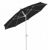 FiberBuilt 9ft Octagon Black Patio Tilt Umbrella with White Frame FB9HCRW-T-BLACK #2