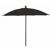 FiberBuilt 9ft Octagon Black Patio Umbrella with Champagne Bronze Frame FB9HPUCB