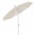 FiberBuilt 9ft Octagon Natural Patio Tilt Umbrella with White Frame FB9HCRW-T-NATURAL #2