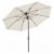 FiberBuilt 9ft Octagon Natural White Market Tilt Umbrella with Champagne Bronze Frame FB9MCRCB-T
