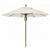 FiberBuilt 9ft Octagon Natural White Market Umbrella with Champagne Bronze Frame FB9MPPCB
