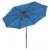 FiberBuilt 9ft Octagon Pacific Blue Market Tilt Umbrella with Champagne Bronze Frame FB9MCRCB-T