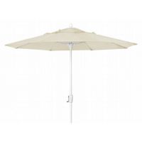 FiberBuilt 9ft Octagon Natural White Market Umbrella with White Frame FB9MCRW