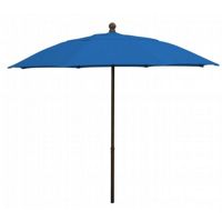 FiberBuilt 9ft Octagon Pacific Blue Patio Umbrella with Champagne Bronze Frame FB9HPUCB