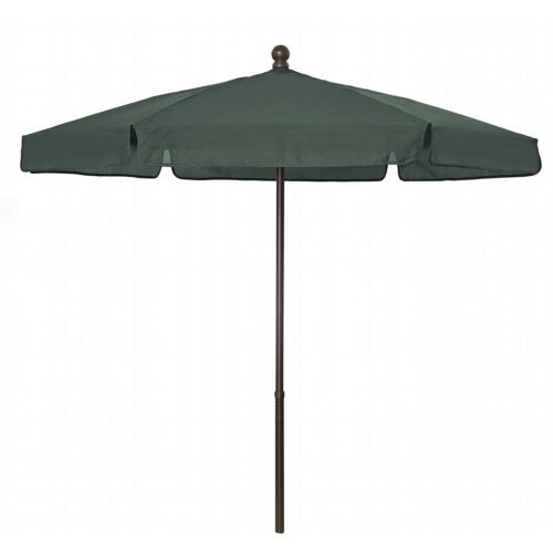 FiberBuilt 7.5ft Hexagon Forest Green Garden Umbrella with Champagne Bronze Frame FB7GPUCB-FOREST-GREEN