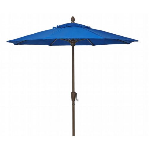 FiberBuilt 7.5ft Octagon Pacific Blue Market Umbrella with Champagne Bronze Frame FB7MCRCB-8602