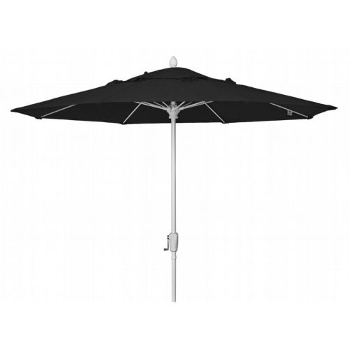 FiberBuilt 9ft Octagon Black Market Umbrella with White Frame FB9MCRW-8601