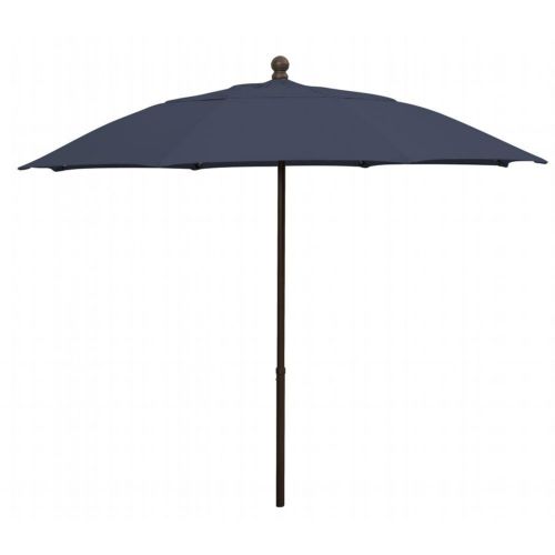 FiberBuilt 9ft Octagon Navy Blue Patio Umbrella with Champagne Bronze Frame FB9HPUCB-NAVY-BLUE