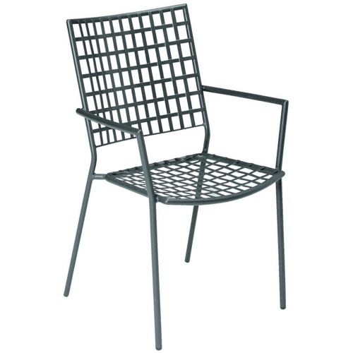 Veranda Steel Outdoor Dining Arm Chair EMU-ER3411