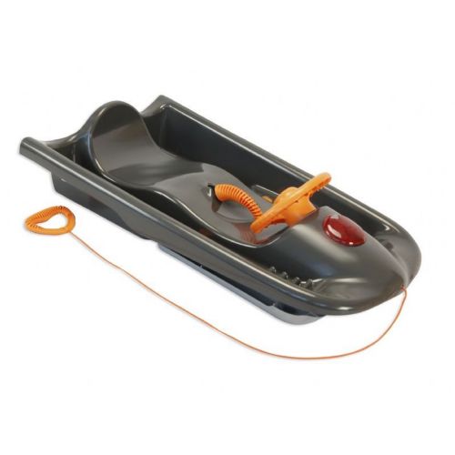 Snow Flyer Deluxe Plastic Snow Sled Black ES250-06