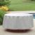 72" - 76" Oval or Rectangular Outdoor Patio Table Cover - Gray PC1150