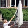 6' to 8' Small Patio Umbrella Cover with Wand - Gray PC1170