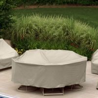 60" Round Table 6 HB/ST Chairs Patio Furniture Cover PC1349