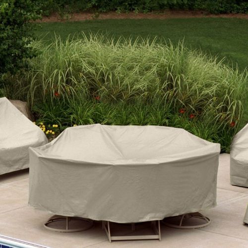 60" Round Table 6 HB/ST Chairs Patio Furniture Cover PC1349-TN