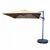 Santorini II Cantilever Umbrella (10' Square) - Sunbrella Acrylic Antique Beige NU6045 #4