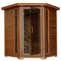 Cedar Whistler 4 Person FAR Infrared Corner Sauna with Carbon Heaters SA1320