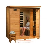 Hemlock Monticello 4 Person FAR Infrared Sauna with Carbon Heaters SA2418
