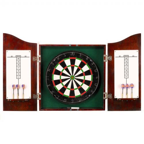 Solid Wood Dart Cabinet Set - Cherry Finish NG1041CH
